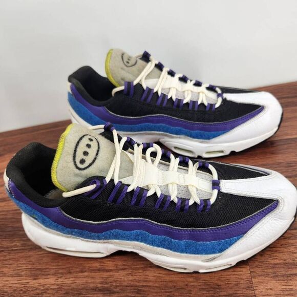 Nike DD9600 100 Men Air Max 95 Kaomoji White Blue Gray Purple Running Shoes 10.5 main image 7